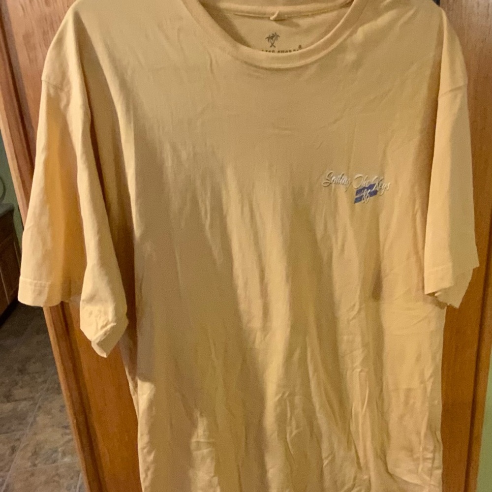Paradise Shores Men's Cream Short Sleeve Tee - Picture 2 of 2